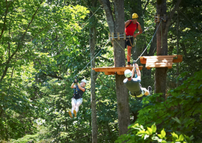 Zip-Lining and Rock Climbing