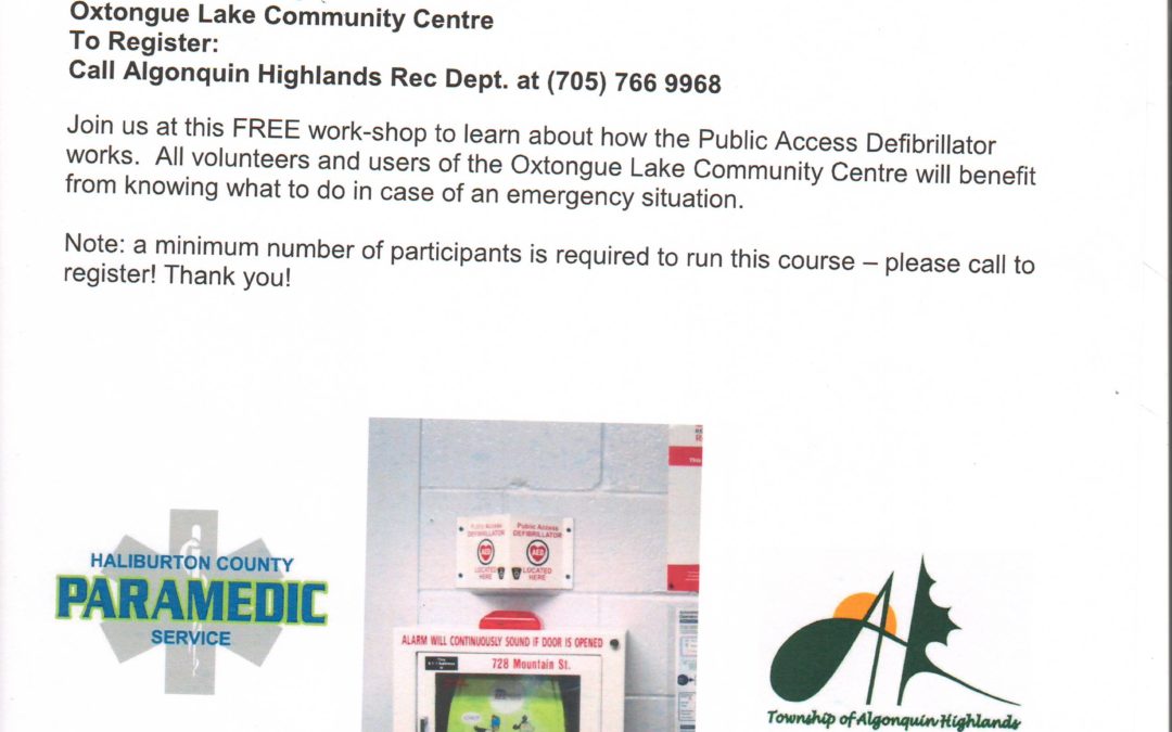 Public Access Defibrillator Training