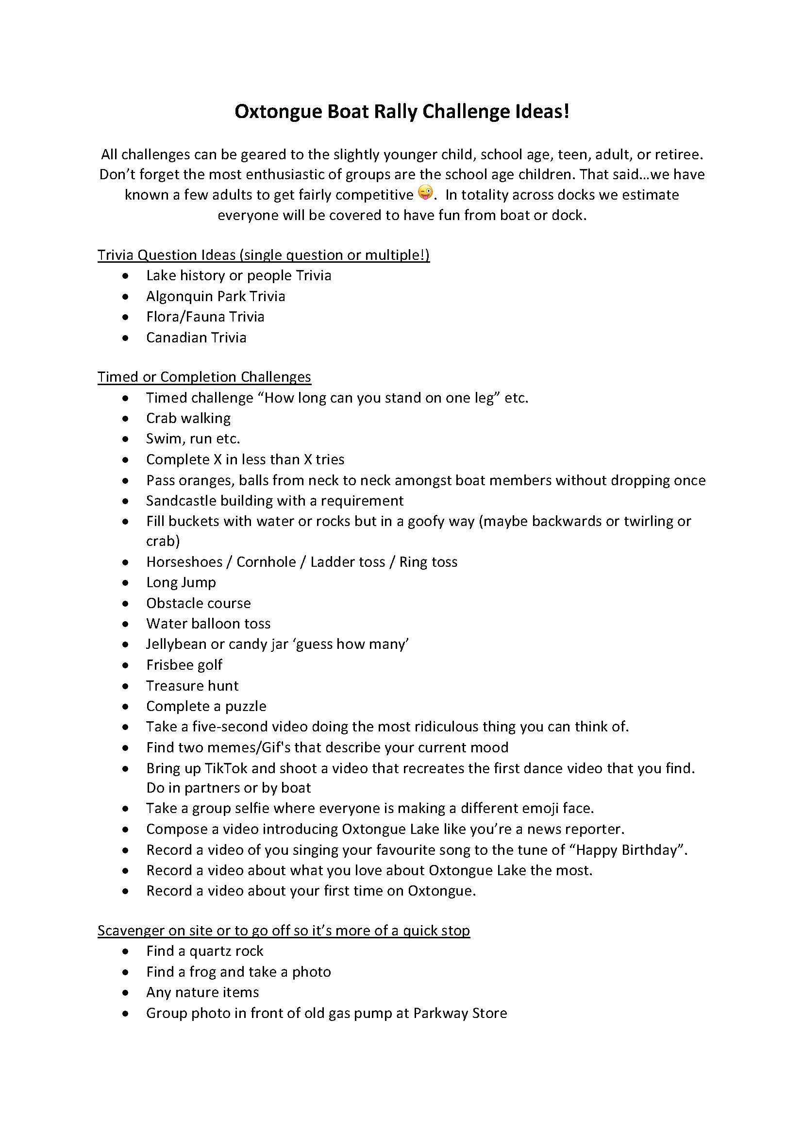 Oxtongue Boat Rally Challenge Ideas_Page_1